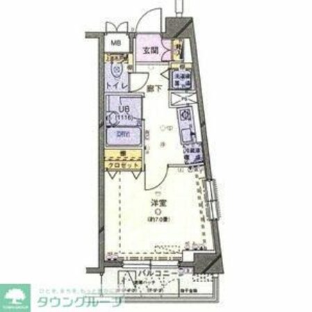シンシア日本橋新川の物件間取画像